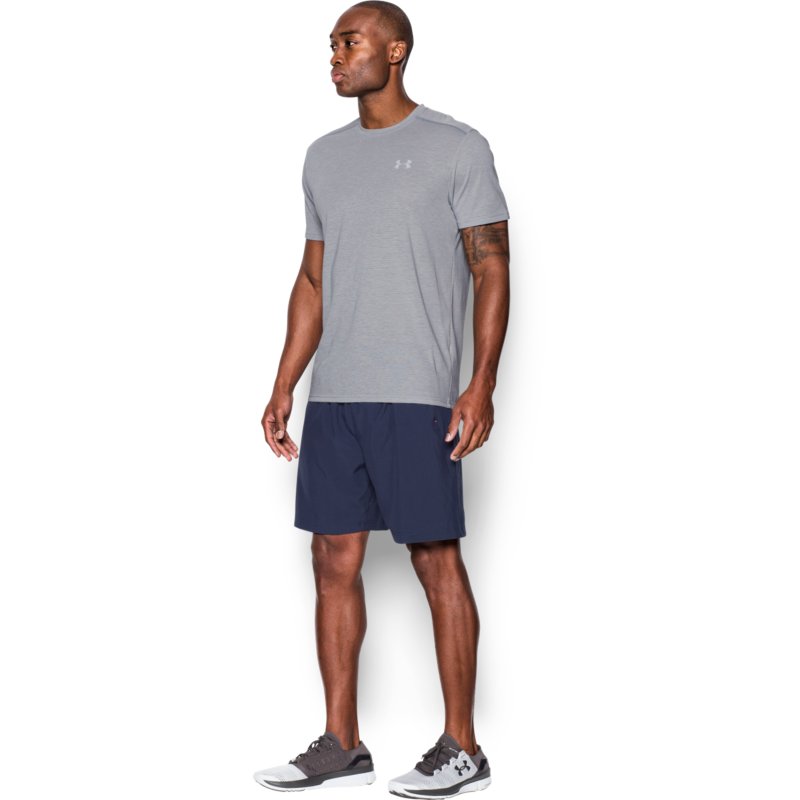 men's ua threadborne streaker short sleeve